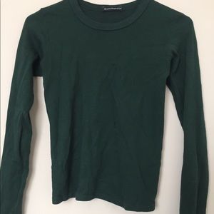 Brandy Melville green thermal top
